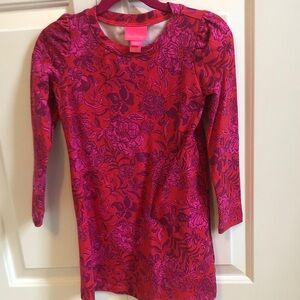 Lilly Pulitzer Red and Pink Floral Top